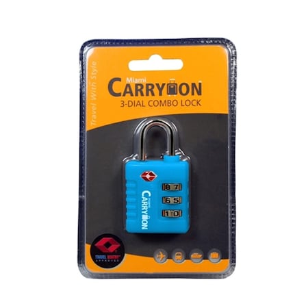 Naftali Tsar 3 Combination Lock - Blue TLL05BL